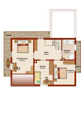 Grundriss Dachgeschoss