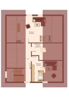 Skizze Grundriss Dachgeschoss