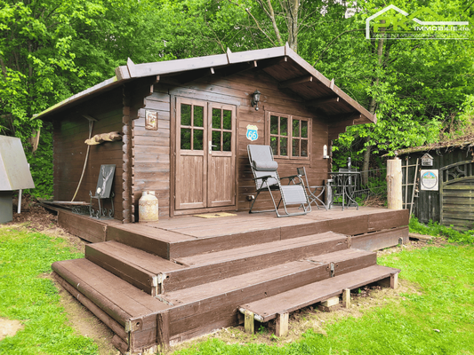 Gartenhütte von außen