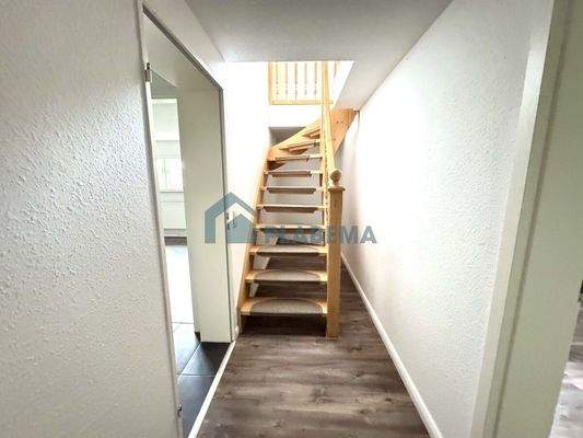 Treppe zum Wohnzimmer