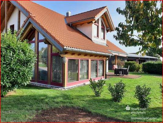 Blick Gebäude, Wintergarten