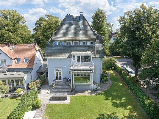 rückseitige Ansicht vom Garten