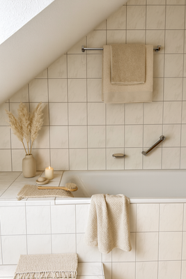 Einrichtungsbeispiel Badewanne KI generiert 