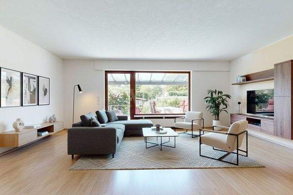 Wohnbeispiel Wohnbereich - mit KI eingerichtet