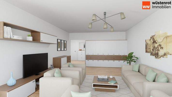Visualisierung Wohnzimmer