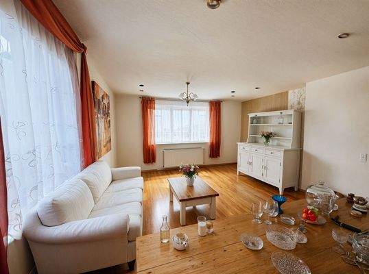 Wohnzimmer EG  - Wohnzimmer, Landhaus - (KI generiert)