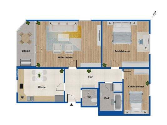 Grundriss 3. Obergeschoss