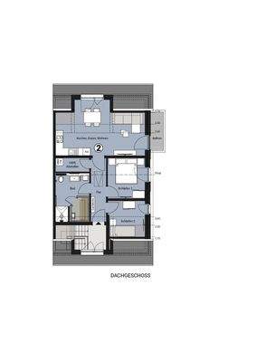 Doppelhaushälfte - WE 2 - Dachgeschoss