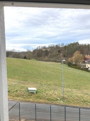Blick auf freies Feld