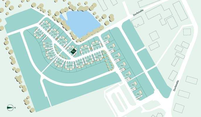Lageplan des Doppelhauses