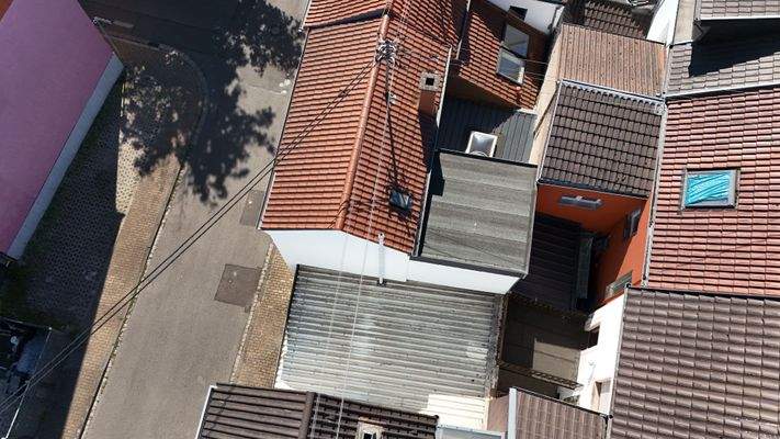 Seitenansicht von oben