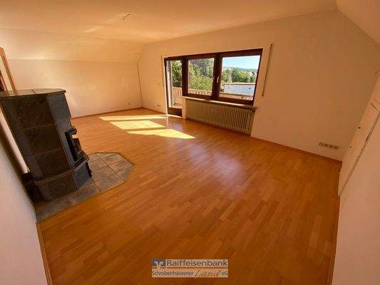 Wohnbereich mit Holzofen