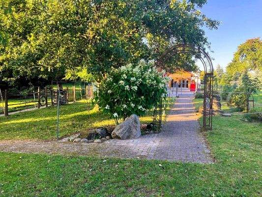 Gartenweg Blick Paddock