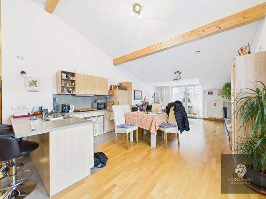 Blick in die offene Küche