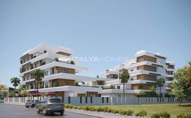 Investment Apartments with 400 m² Pool in Antalya Aksu