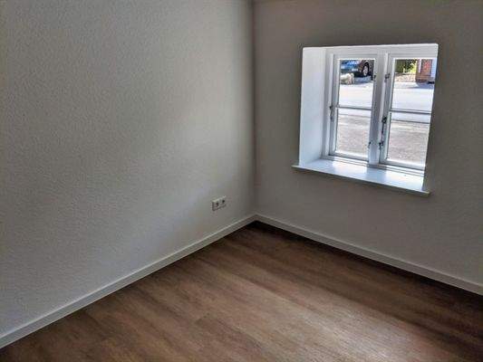 Blick in das Schlafzimmer