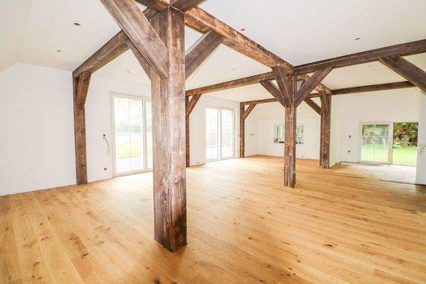 Offener Wohn-, Ess- und Kochbereich