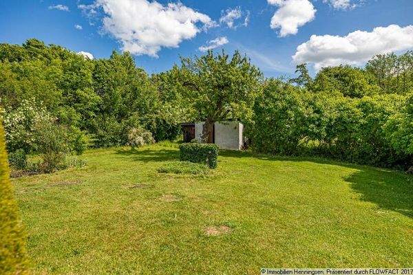 Garten mit Schuppen