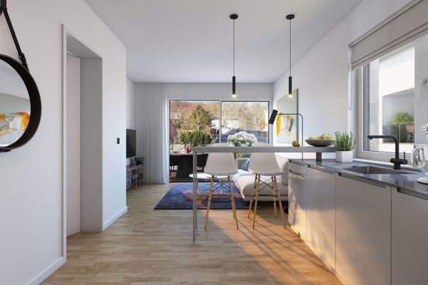 Innenvisualisierung Wohnzimmer