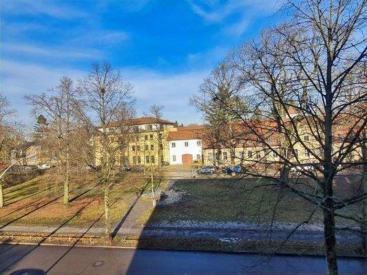 Ausblick Schlafzimmer, Küche