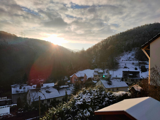 Aussicht Fenster Wohnzimmer