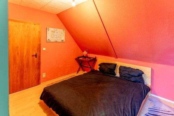 Schlafzimmer Gästewohnung im DG