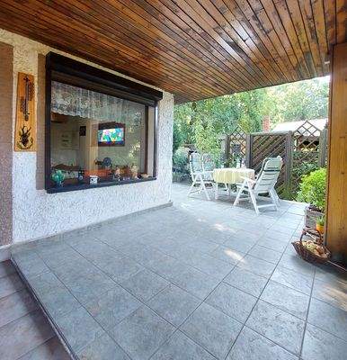 überdachter Terrasseteil