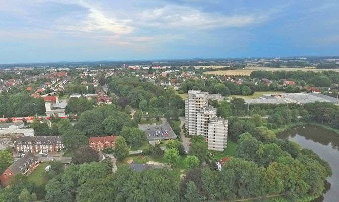 Luftbild mit Neuhöfer Teich