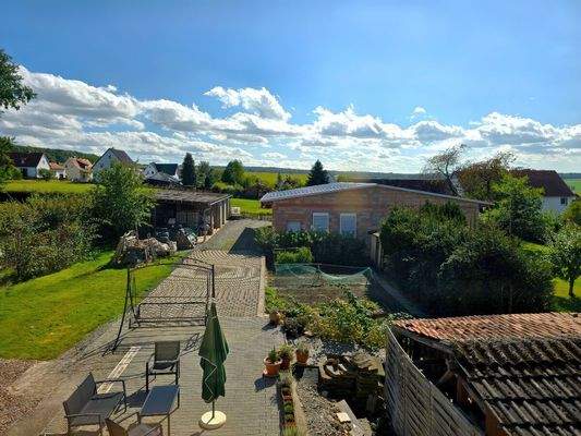 Ausblick aufs Grundstück