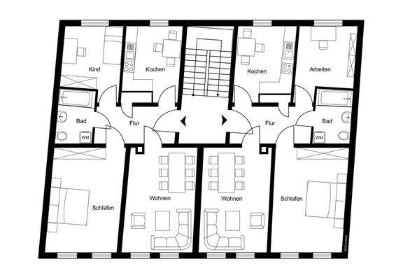 Grundriss 2. Obergeschoss