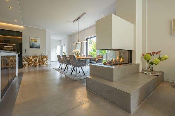 Offener- Wohn-, Koch-. und Essbereich