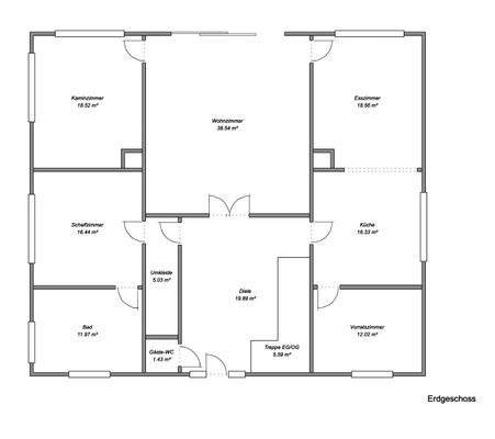 Grundriss EG skizziert