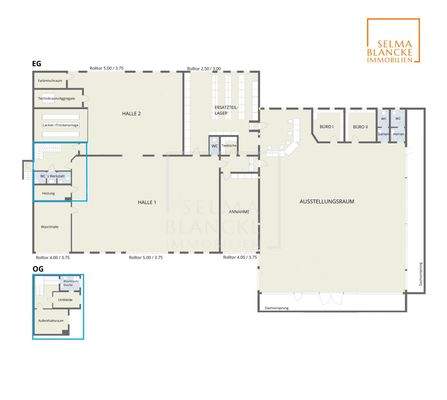 Grundrissplan EG u. OG