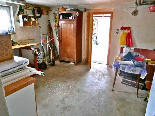 Werkstatt im Untergeschoss