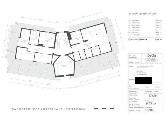 Grundriss Dachgeschoss - VH