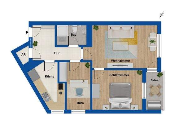 Grundriss 8. Obergeschoss