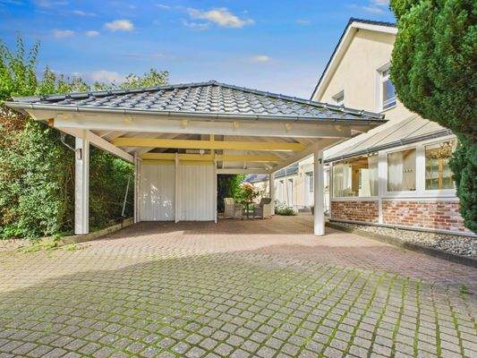 Ansicht Caport  - Lütt Immobilien - Bönebüttel