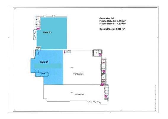 Grundriss EG Lagerflächen