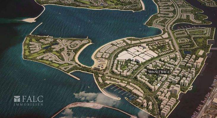 Ansicht auf die Insel mit Lage