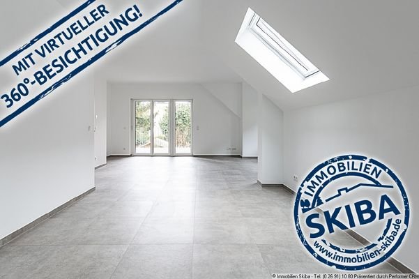 helle Dachgeschoss-Wohnung mit Loggia