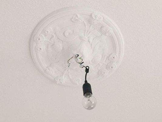 auch am Lampenauslass gibt es Stuck