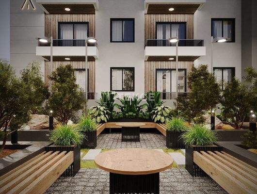 Real Estate with a Pool Near the Airport in Antalya