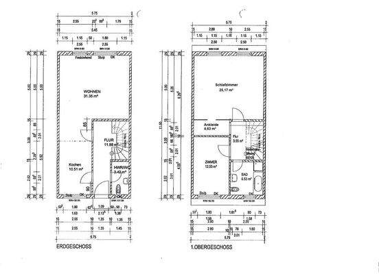 Grundriss EG + 1. OG