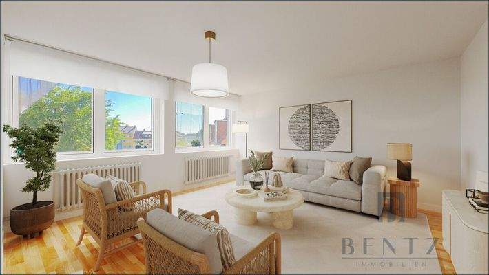 Wohnzimmer visualisiert