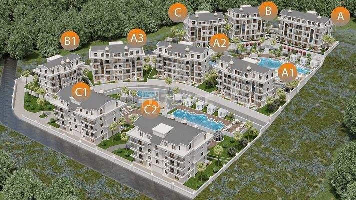 Apartments within Walking Distance to the Sea in Alanya