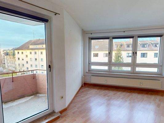 Ansicht II: Wohn- und Schlafbereich