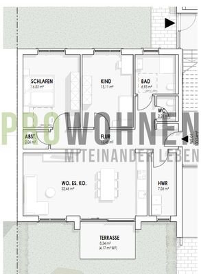 Wohnung Nummer 1 im EG