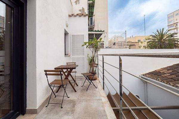 Balkon auf der Wohnebene