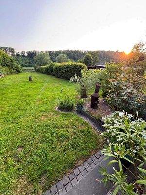 Sonnenuntergang - Blick zur Fulda