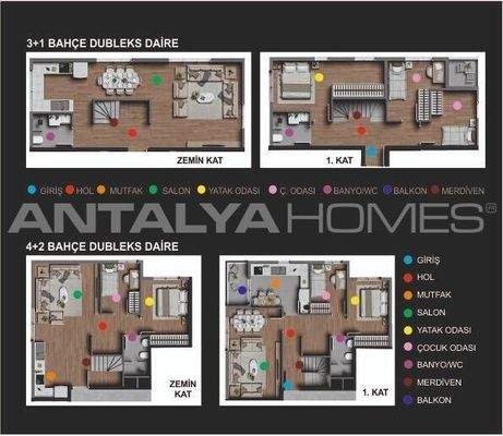 Flats in Complex with Pool in Antalya Kepez